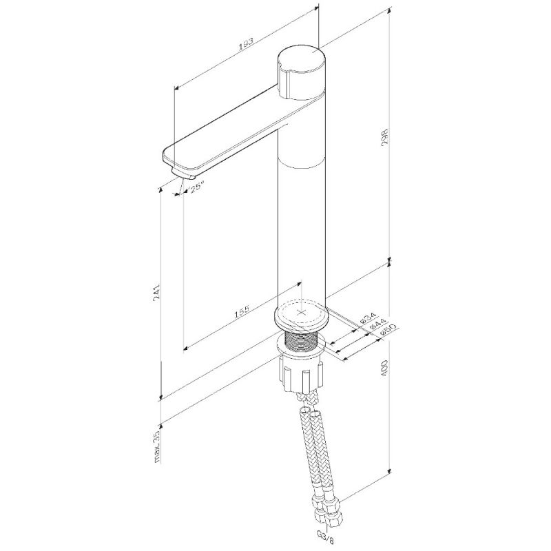 Смеситель для умывальника AM.PM X-Joy F85A92500