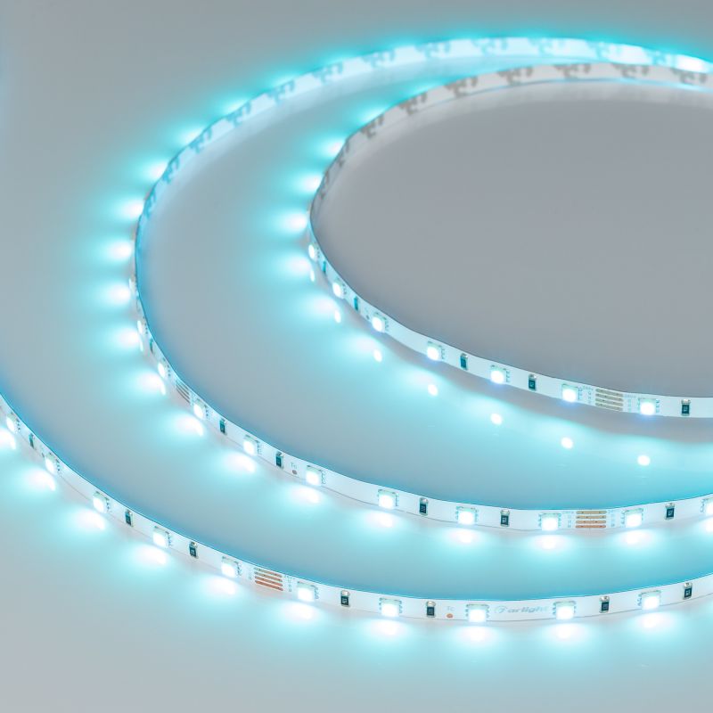 Светодиодная лента RT-G60-5mm 24V RGB (6.6 W/m, IP20, 3838, 5m) (Arlight, узкая) фото 5