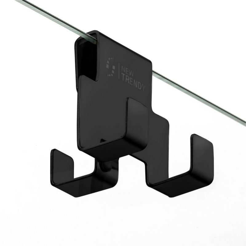 Душевая перегородка New Trendy AVEXA BLACK 130 EXK-2026, профиль черный матовый, стекло прозрачное фото 8