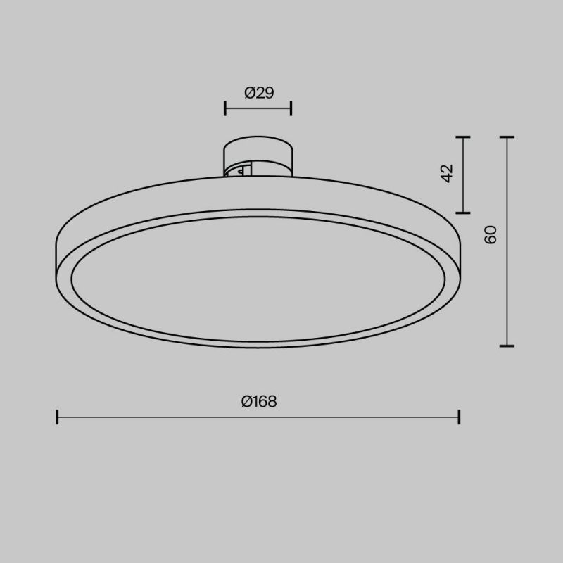 Трековый светильник Maytoni Plato TR153-1-10W3K-BS