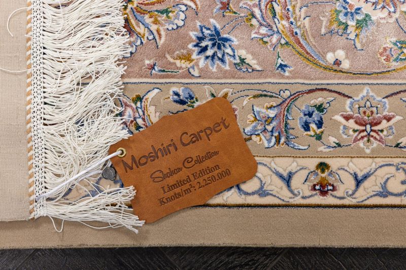 Иранский ковер из шёлка и модала Carpet «MASTERPIECE QUM» 012-24-25-BEIGE 300 x 400 см фото 7