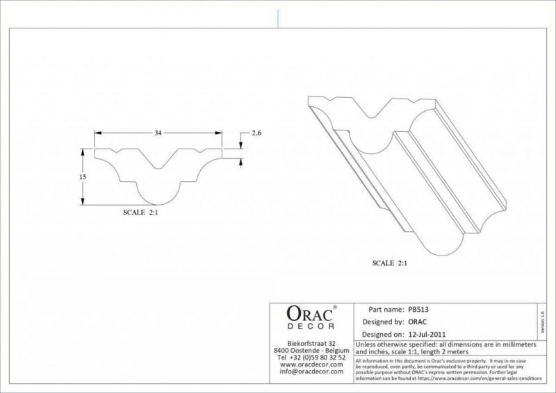 Молдинг Orac decor PB513N фото 2