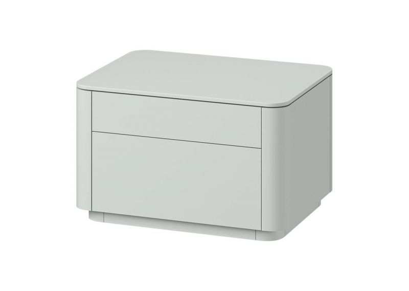 Тумба прикроватная Ellipsefurniture Tammi 2 ящика ширина 60 см (светло-серый) TM010204160101 фото 2