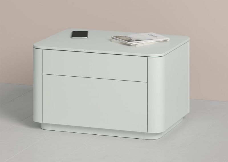 Тумба прикроватная Ellipsefurniture Tammi 2 ящика ширина 60 см (светло-серый) TM010204160101 фото 4