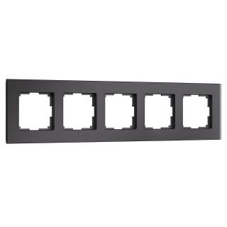 Рамка на 5 постов Werkel Senso черный soft-touch W0053108
