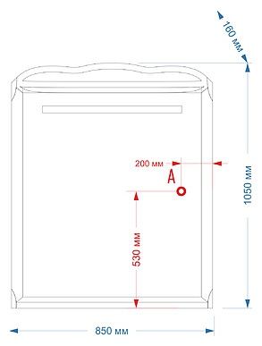 Зеркало Misty Дайна П-Дай02085-011Св