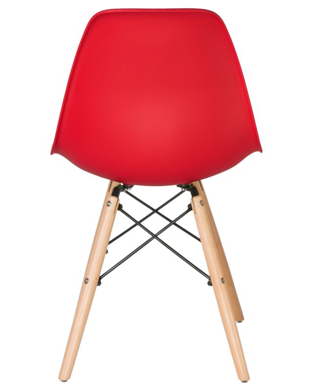 Стул Dobrin 638PP-LMZL DSW, цвет сиденья красный (R-02), цвет основания светлый бук