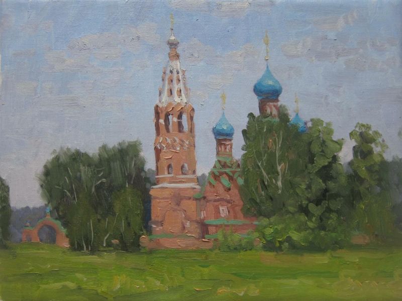 Картина "Покровский храм. Черкизово" Сергей Чертов фото 1