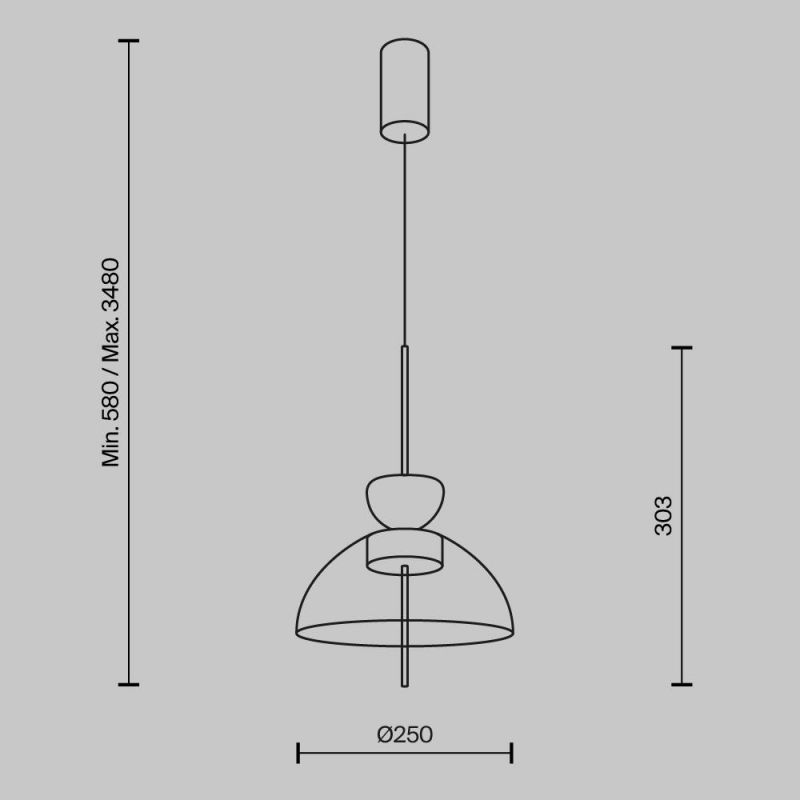 Подвесной светильник Maytoni Bangkok 12W LED 3000K MOD185PL-L12CG3K2 фото 8