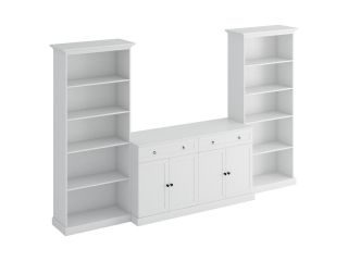 Композиция мебели (2 стеллажа, тумба) Caprio g3 ОГОГО Обстановочка белый BD-1744970