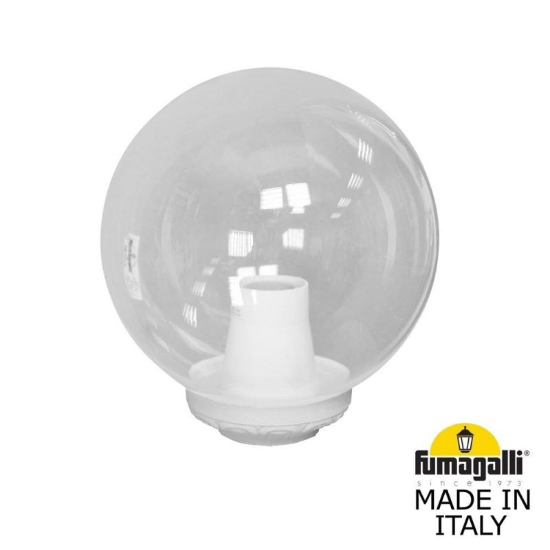 Уличный фонарь на столб Fumagalli GLOBE 250 белый, прозрачный G25.B25.000.WXF1R фото 1