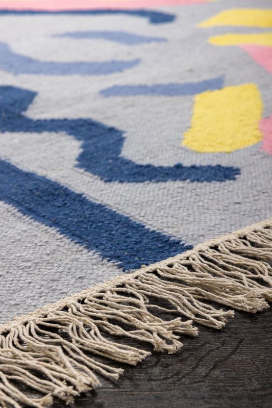 Индийский ковер из шерсти Carpet «KILIM COLORS» JHD-7214 90 x 150 см фото 2
