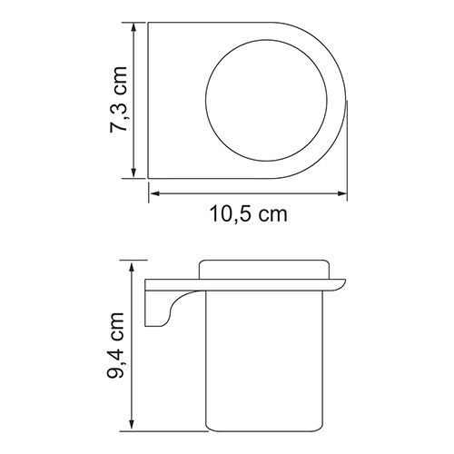 Стаканчик WasserKRAFT Kammel K-8328