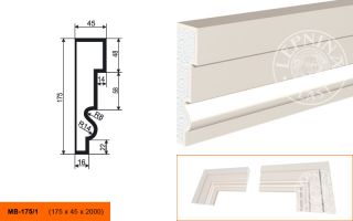 Молдинг Lepninaplast МВ-175/1