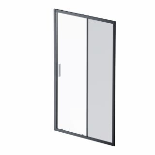 Дверь душевая в нишу AMPM Gem W90G-120-1-195BG, профиль черный матовый, стекло тонированное