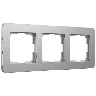 Рамка на 3 поста Platinum алюминий Werkel W0032606