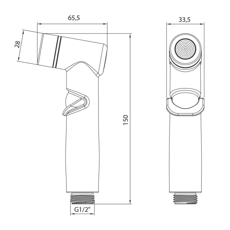 Лейка гигиенического душа Lemark LM8088GM графит