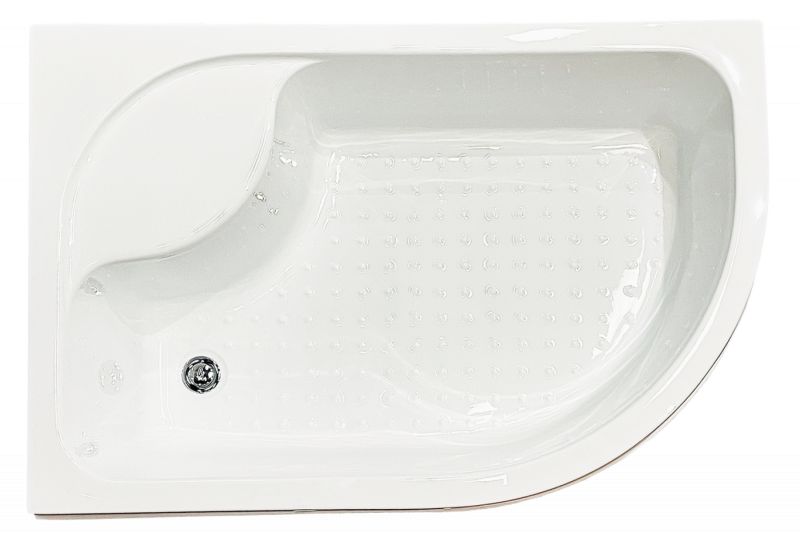 Душевой уголок Royal Bath Practic RB8120BK-C-BL, 80х120 см, L