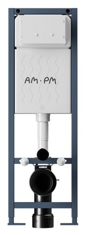 Инсталляция AM.PM ErgoFit I012711.0301 для унитаза с клавишей белой глянцевой, механика фото 1