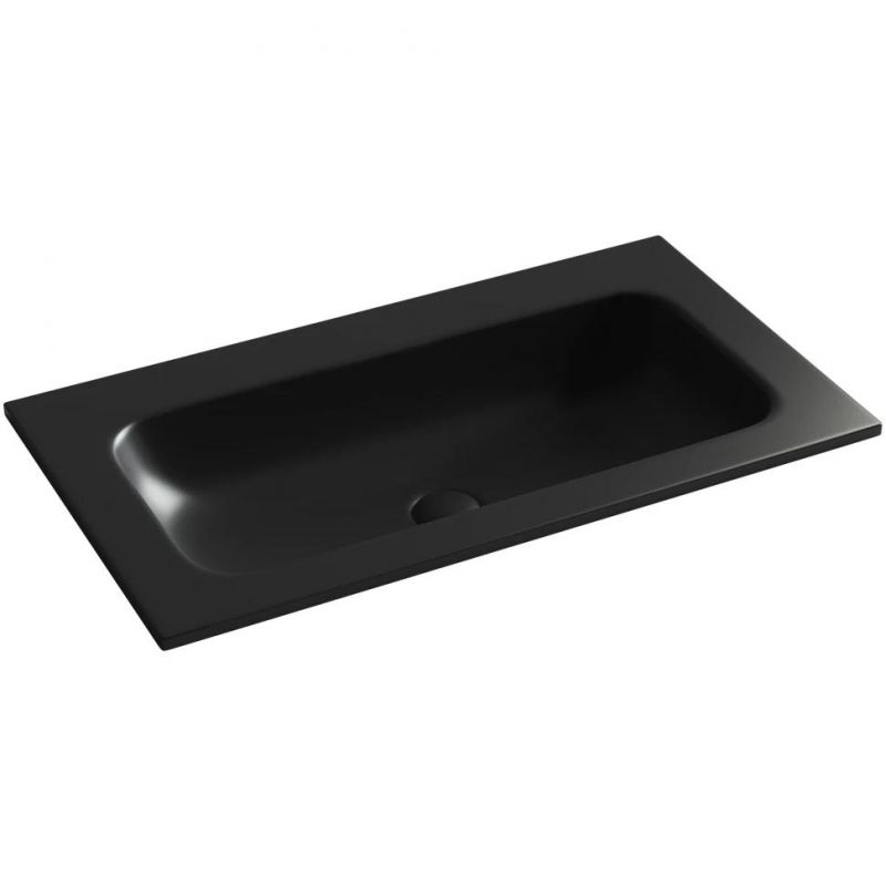 Раковина-столешница мебельная Ceramica Nova Grace CN7012MBwx черный матовый (для комплекта) фото 1