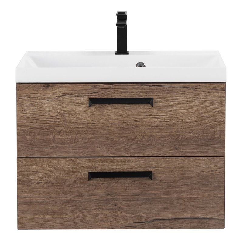 Тумба под раковину подвесная BelBagno AURORA-600-2C-SO-RT Rovere Tabacco 60 см фото 1