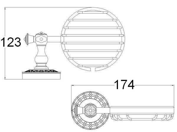 Мыльница Zorg ANTIC AZR 05 SL фото 2