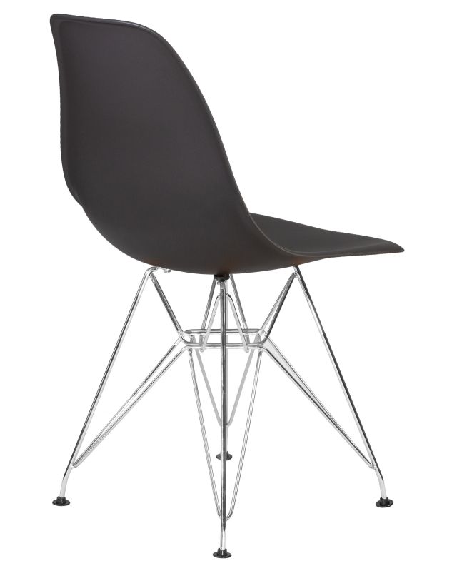 Стул Dobrin 638APP-LMZL DSR, цвет сиденья тёмно-серый (GR-04), цвет основания хромированная сталь