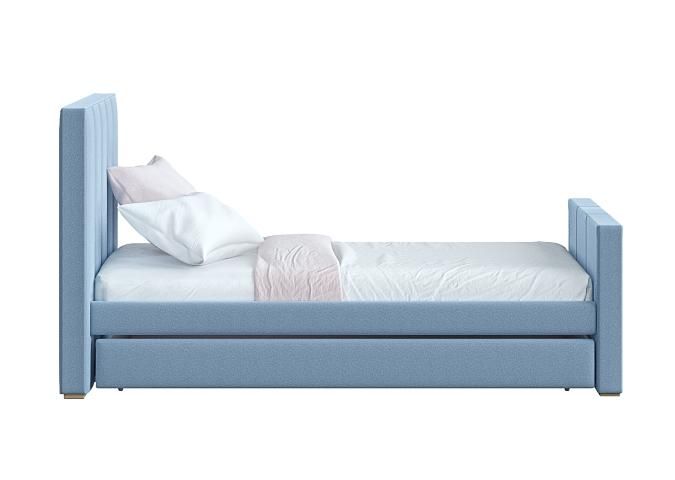 Кровать подростковая Ellipsefurniture Cosy спальное место 90*200 см (голубой) KD010202010101