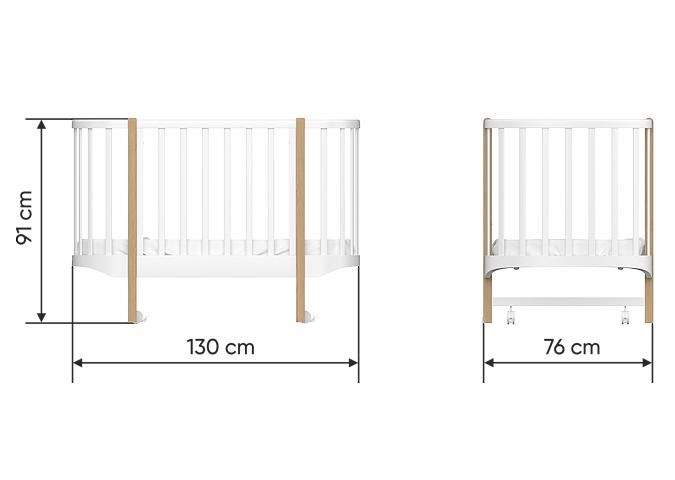 Кроватка Ellipsefurniture Classic (молочный) CLMBBP02990199 фото 6