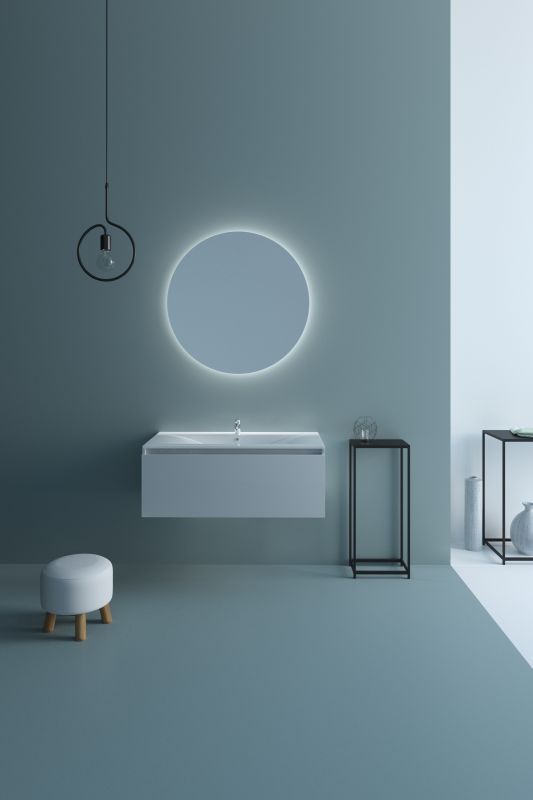 Тумба под раковину подвесная SanVit Кубэ-1 kkube1070w белая 70 см фото 3