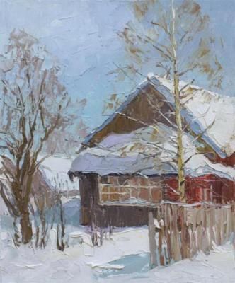 Картина "Под снегом" Вилкова Елена