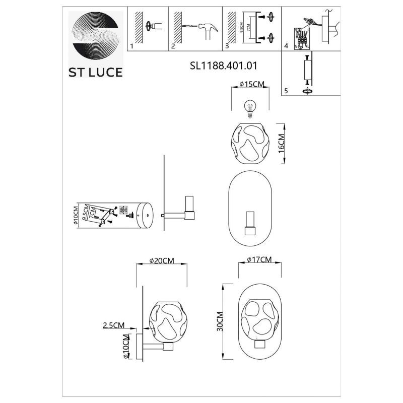 Бра ST Luce IDESIA SL1188.401.01 фото 7