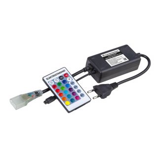 Контроллер для гибкого неона Elektrostandart RGB LS001 220V 5050 с ПДУ (ИК) IP20 LSC 011
