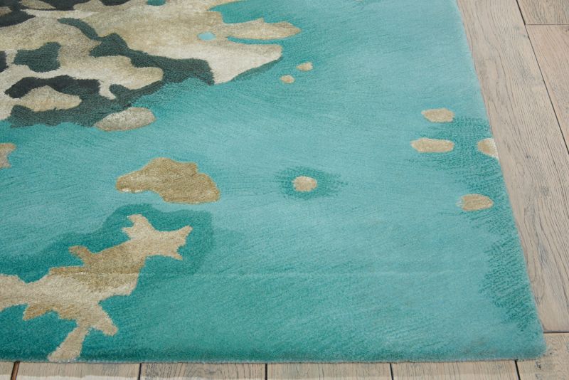 Китайский ковер из шерсти и арт-шёлка Carpet «PRISMATIC N» PRS06-AQUA 297 x 419 см фото 4