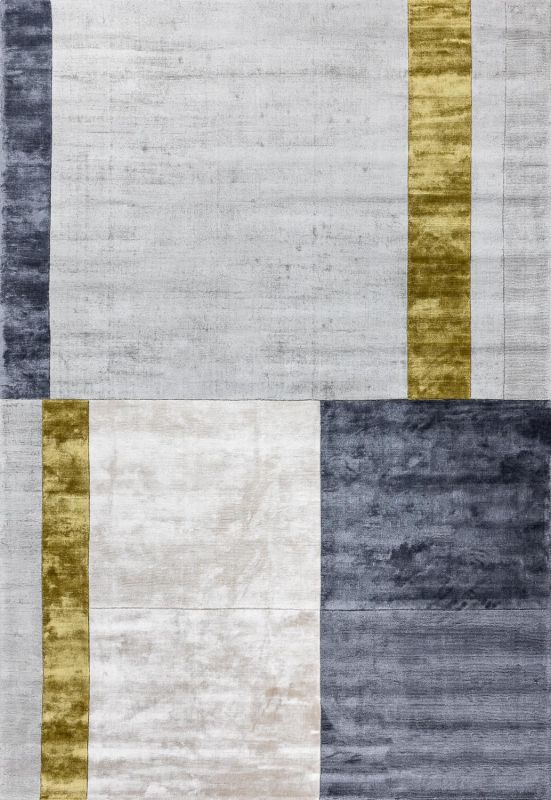 Индийский ковер из арт-шёлка Carpet «ROSERA» RSR05-SILVER-RAVEN 165 x 235 см фото 1