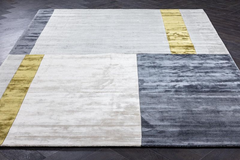 Индийский ковер из арт-шёлка Carpet «ROSERA» RSR05-SILVER-RAVEN 165 x 235 см фото 2