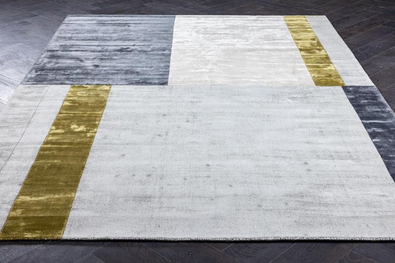 Индийский ковер из арт-шёлка Carpet «ROSERA» RSR05-SILVER-RAVEN 165 x 235 см фото 3