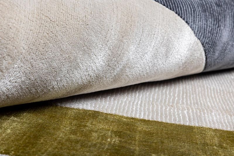 Индийский ковер из арт-шёлка Carpet «ROSERA» RSR05-SILVER-RAVEN 165 x 235 см фото 5