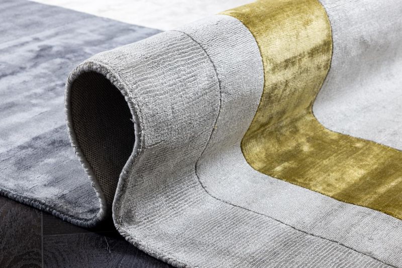 Индийский ковер из арт-шёлка Carpet «ROSERA» RSR05-SILVER-RAVEN 165 x 235 см фото 8
