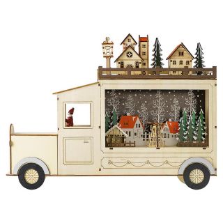 Декор новогодний с подсветкой festive truck из коллекции new year essential Tkano BD-3067868