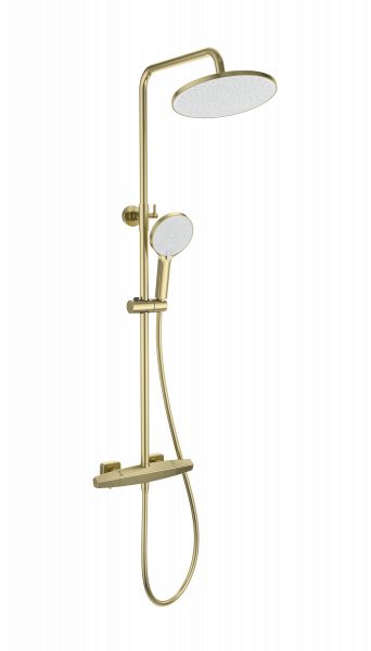 Душевая стойка с термостатом WONZON & WOGHAND WW-B3045-A-BG Золото фото 1