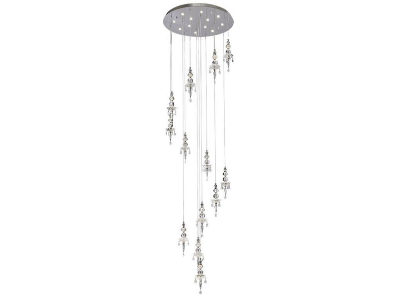 Люстра Newport 8360 Chrome Clear crystal GU4 3000K 7740Lm 8360/800 chrome фото 1