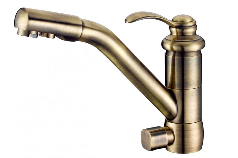 Смеситель для кухни Zorg Sanitary ZR 400 KF-47-BR фото 1