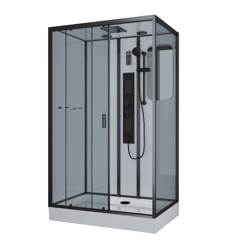 Душевая кабина Niagara Premium NG- 6912-01GQR BLACK 80x120 фото 1