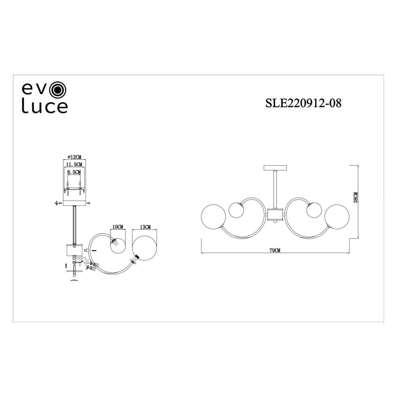 Люстра потолочная Evoluce Formae G9 4000kК (белый) 5W SLE220912-08 фото 2