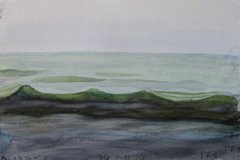 Картина "Дуррес, море, 24 апреля - 1" Гаянэ Добровольская