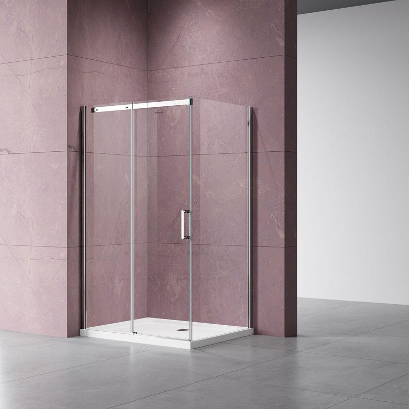 Душевой уголок Vincea Dice VSR-4D9015CL 150x90 см, профиль хром, стекло прозрачное фото 1