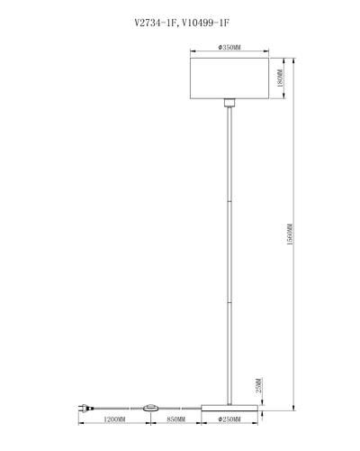 Торшер Moderli Room 60W E27 220-240V  УТ000035400 фото 6