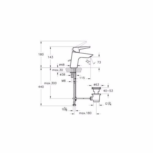 Смеситель Vitra Solid S A42440EXP фото 2