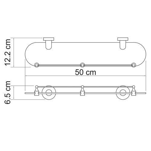 Полка WasserKRAFT Isen K-4044